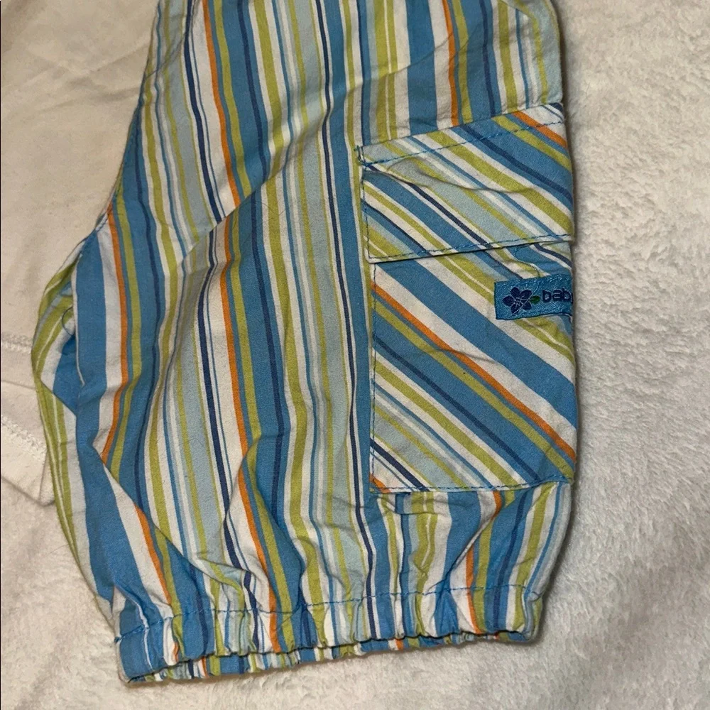 CHILDREN’S PLACE BEACH PANTS & HAT & BODYSUIT SET EUC 6-9 MONTHS - Picture 2 of 4